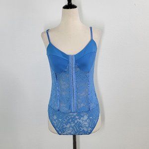 FREE PEOPLE MOVEMENT night rhythm lace bodysuit Sz L NEW